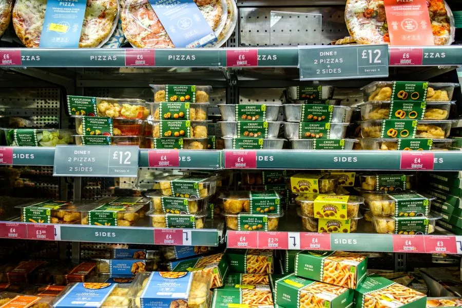 ready to eat meals on shelf